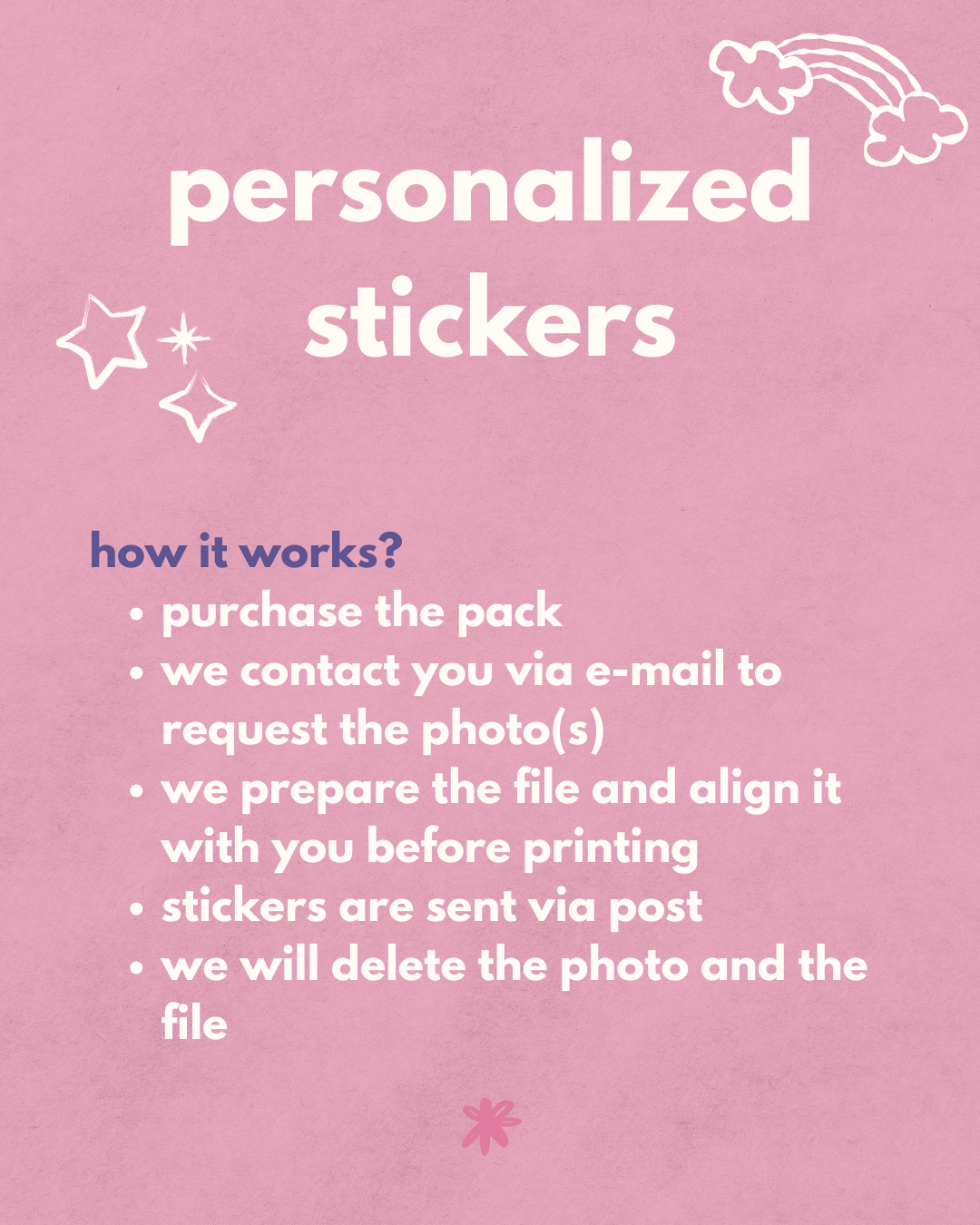 limited edition: personalised stickers!