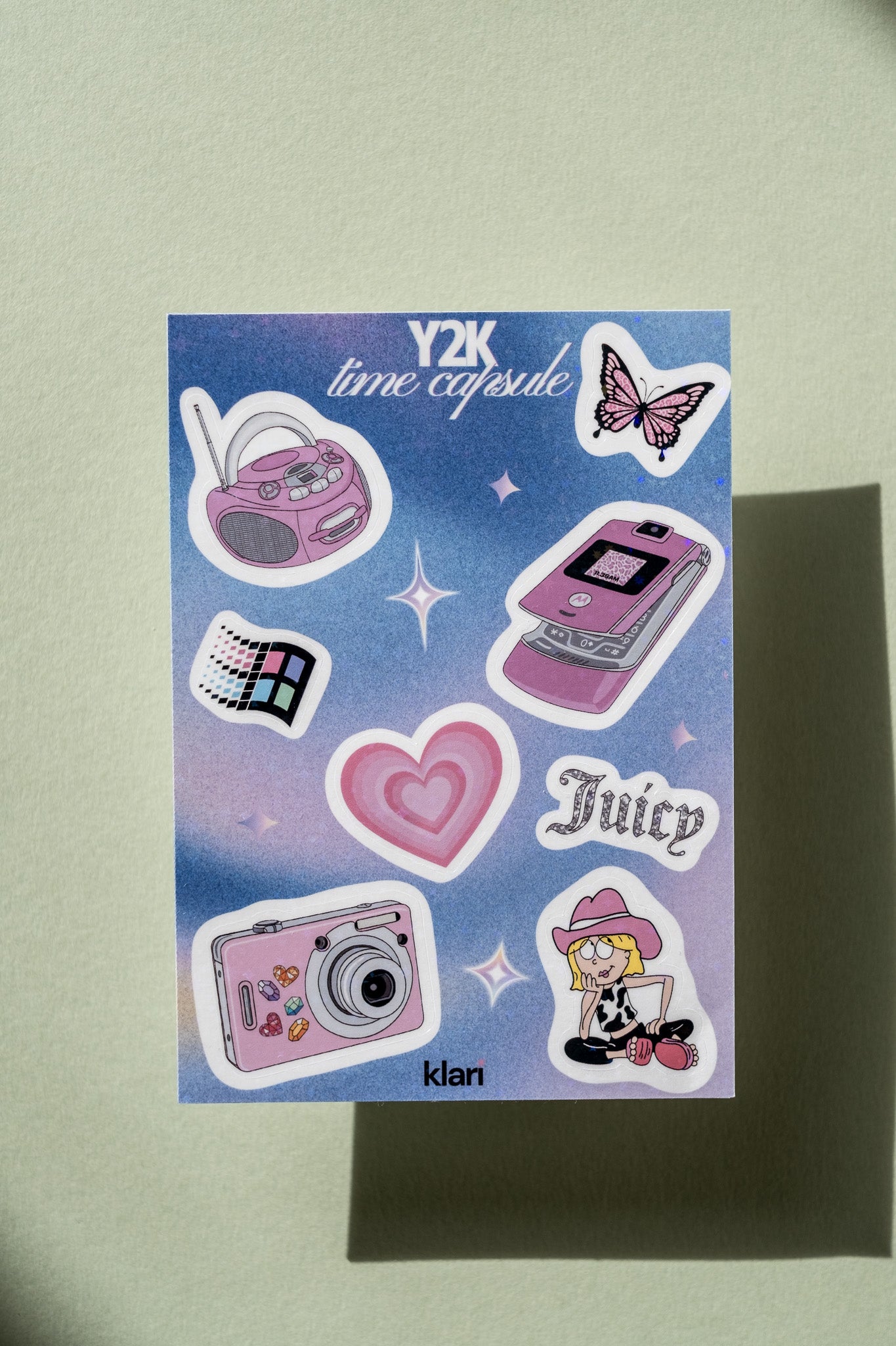 Y2K time capsule sticker sheet - the post club ✰ by klari edition #2