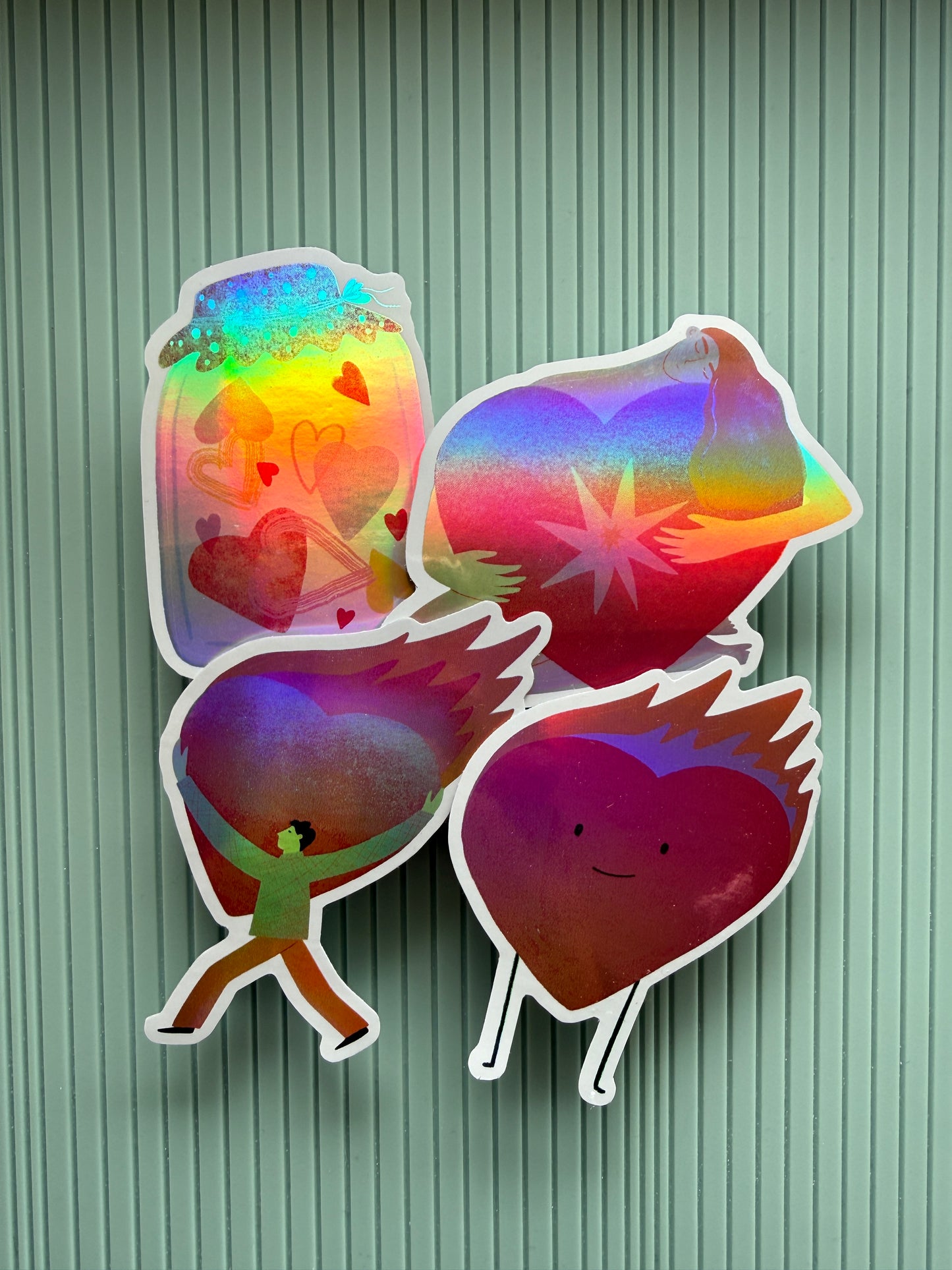holographic sticker pack - the post club ✰ by klari edition #5