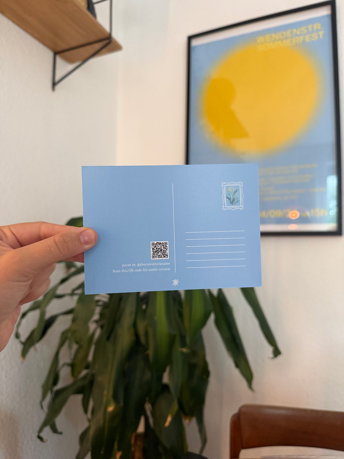 post card with poem (pack of 2) - the post club ✰ by klari edition "A Summer by the Coast"