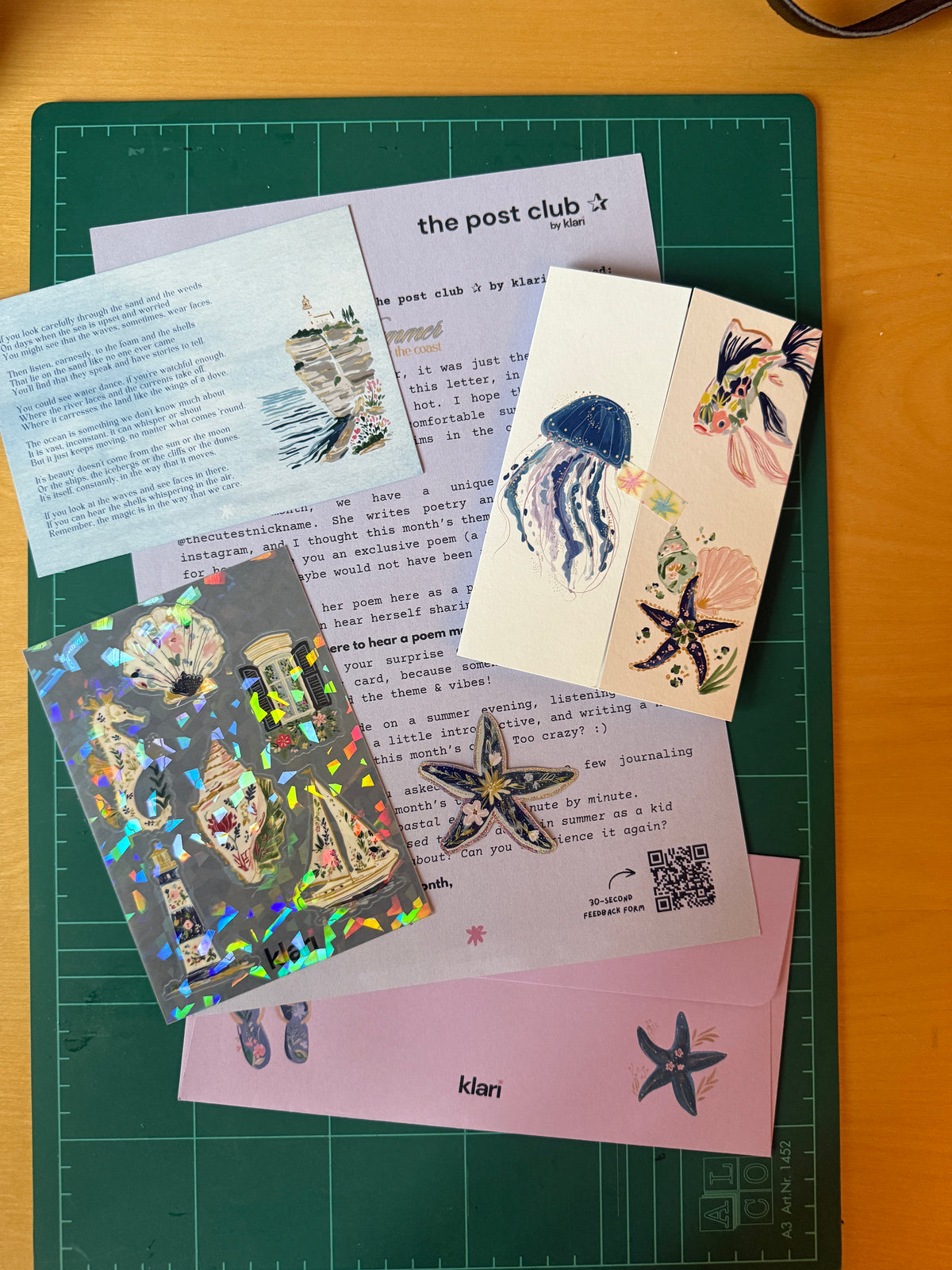 Full letter: the post club by klari ✰ edition "A Summer by the Coast"