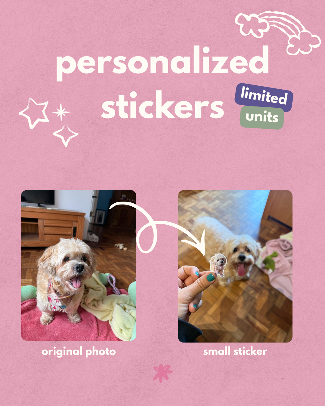 limited edition: personalised stickers!
