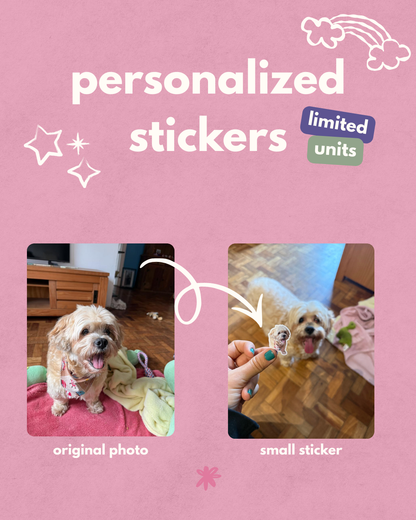 limited edition: personalised stickers!