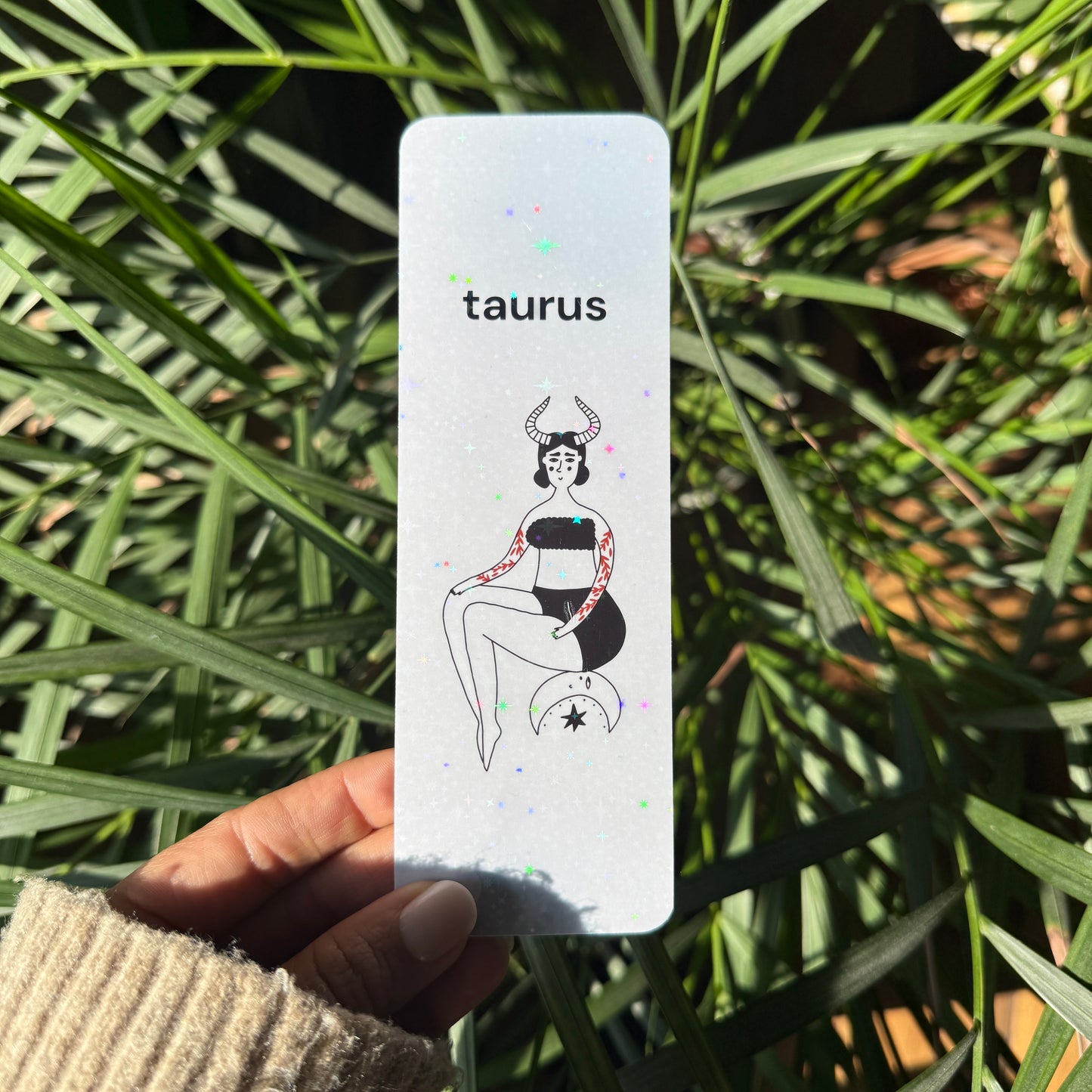 zodiac sign taurus bookmark
