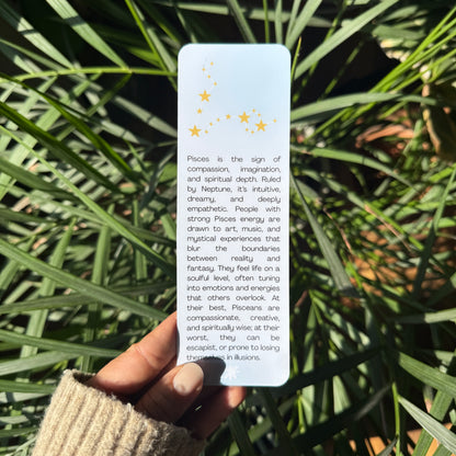 zodiac sign pieces bookmark