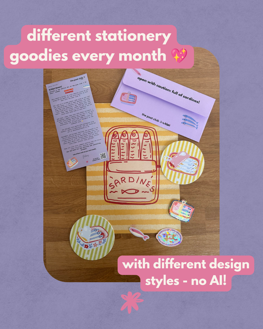 Surprise stationery mail club