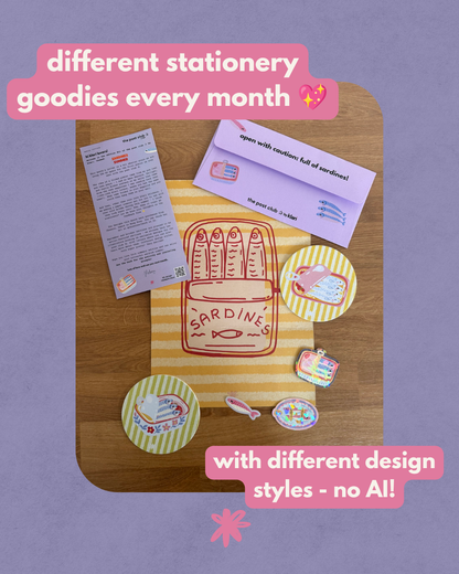 Surprise stationery mail club