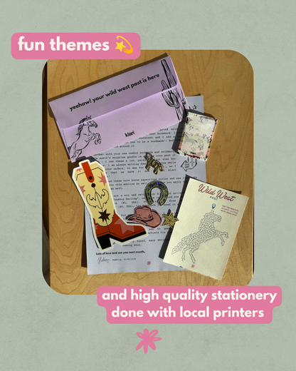 Surprise stationery mail club