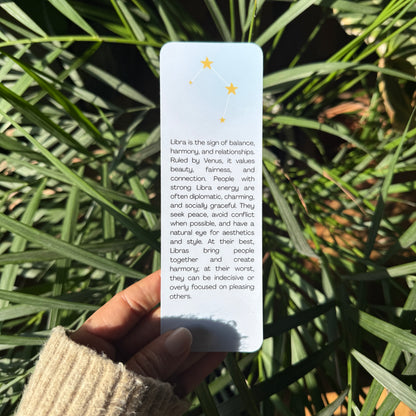 zodiac sign libra bookmark