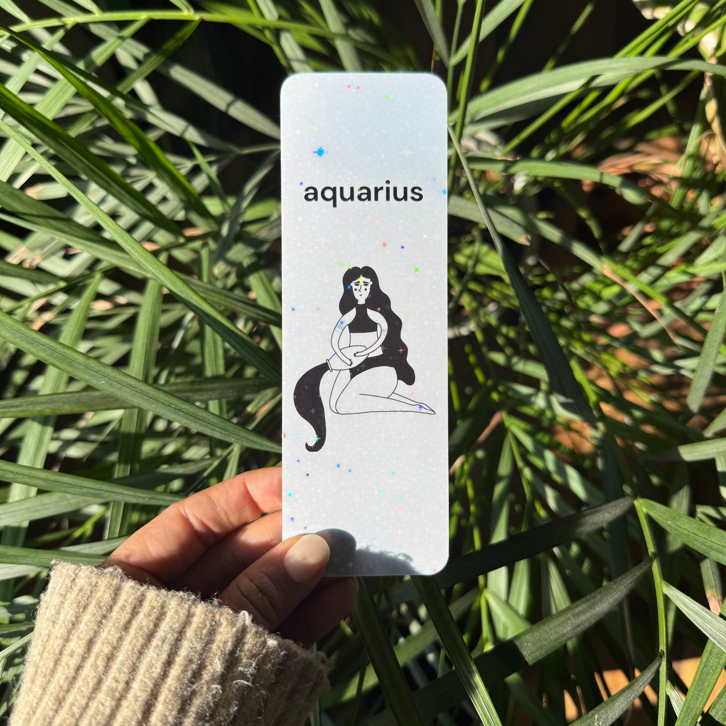 zodiac sign aquarius bookmark
