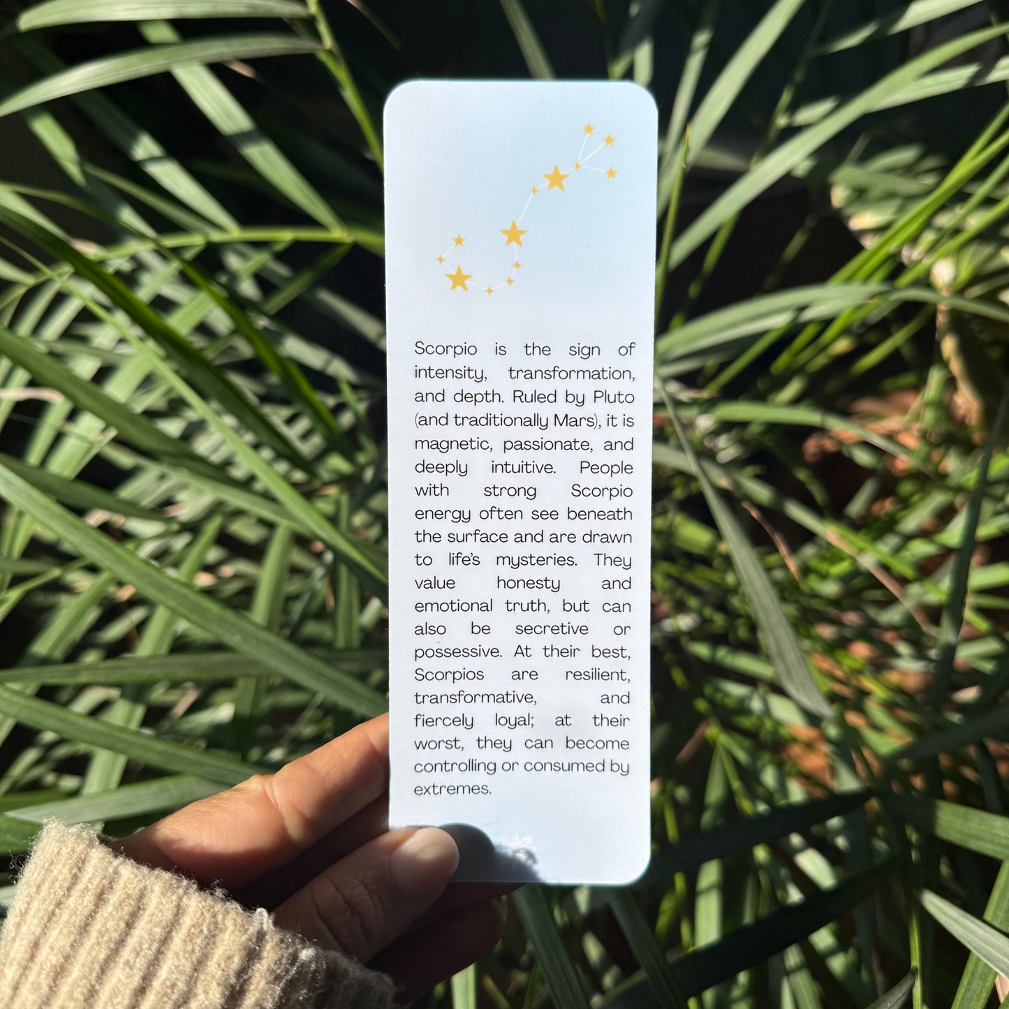 zodiac sign scorpio bookmark