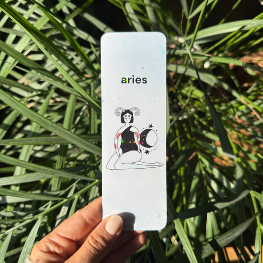 zodiac sign aries bookmark