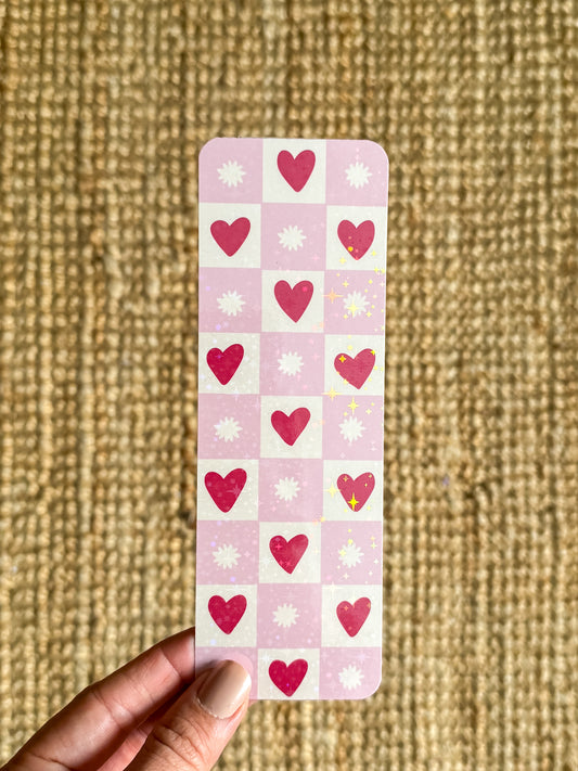 retro heart star bookmark