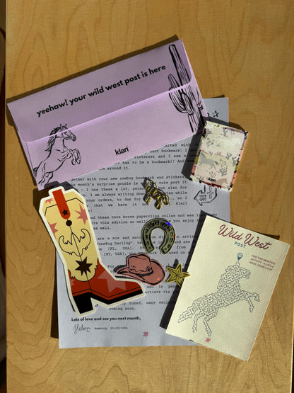 Full letter: the post club by klari ✰ edition "Wild West Post"