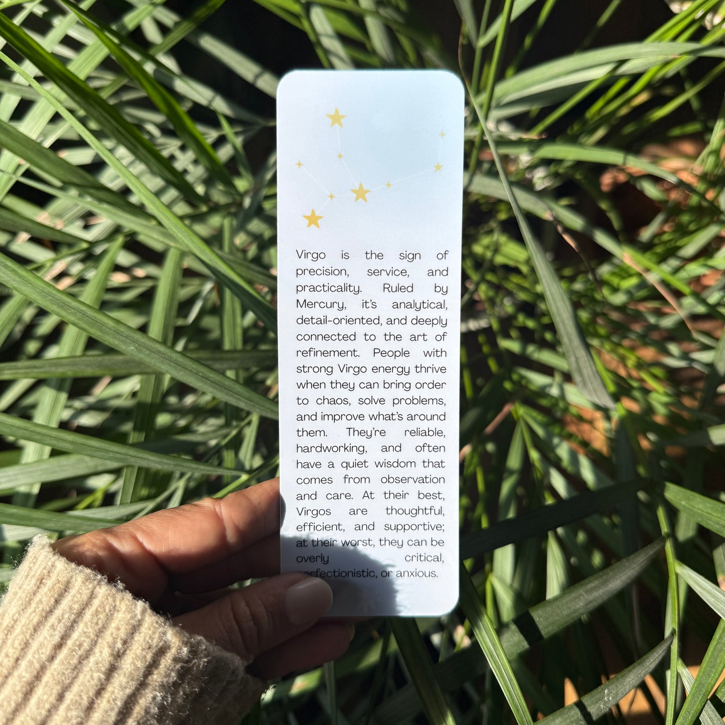 zodiac sign virgo bookmark