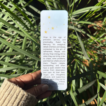 zodiac sign virgo bookmark
