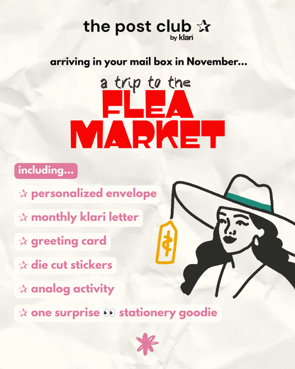 Surprise stationery mail club