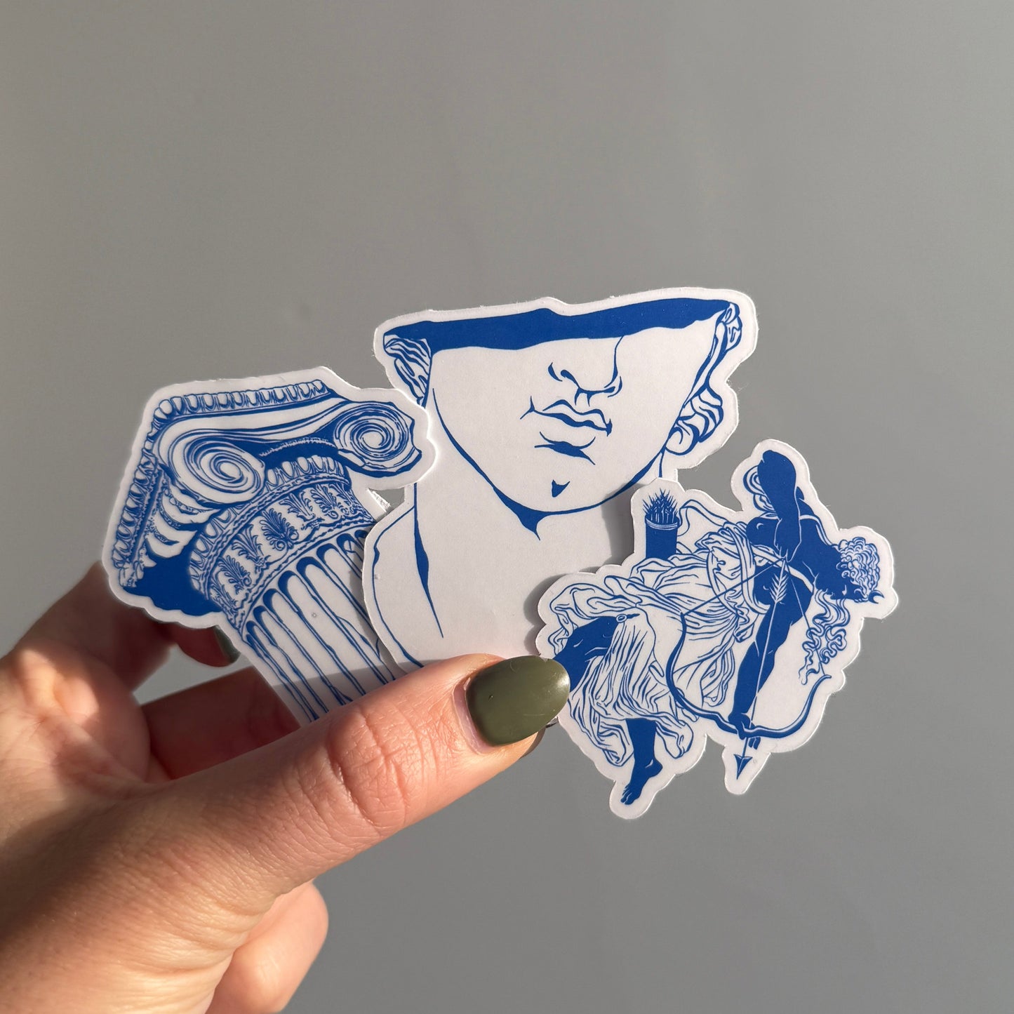greek bust sticker —  the post club by klari  ✰  edition #6