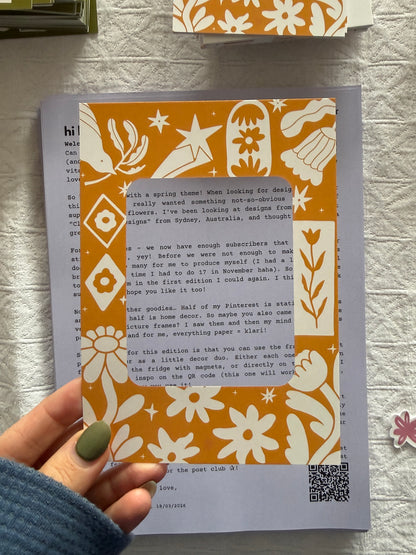 spring picture frame  — the post club by klari ✰ edition #7