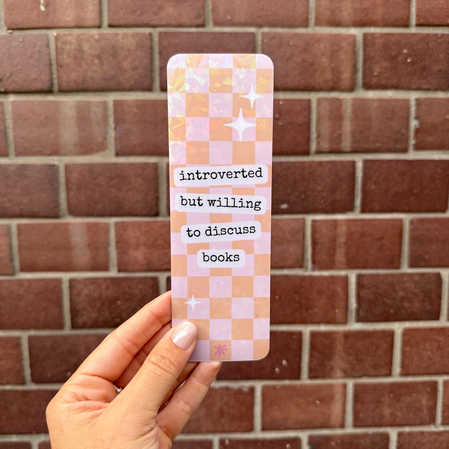 Introverted but willing to discuss books bookmark