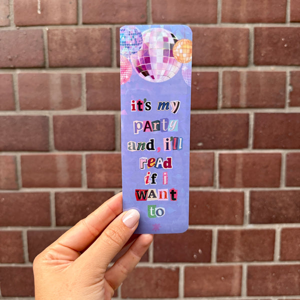 it’s my party and I will read if I want to bookmark