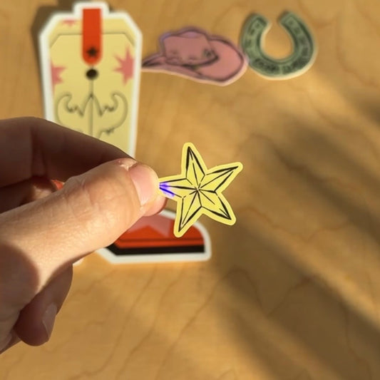 small sheriff star  — the post club by klari ✰ edition "Wild West Post"