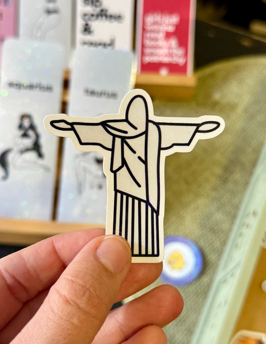 Cristo redentor/Christ the Redeemer sticker - little icons of Brazil collection