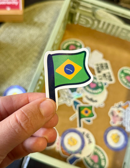 little icons of Brazil sticker pack - 13 pcs
