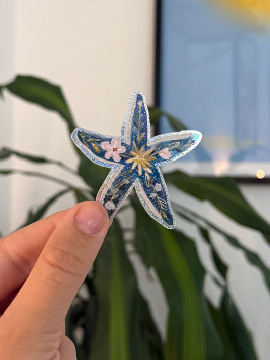 Starfish shiny sticker  - the post club ✰ by klari edition "A Summer by the Coast"