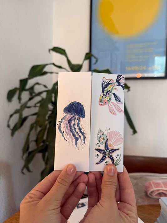 marine themed greeting card- the post club ✰ by klari edition "A Summer by the Coast"