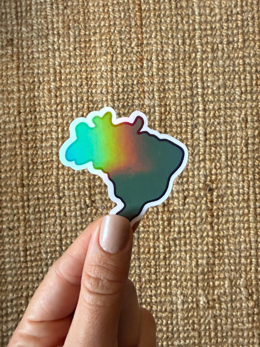 brazil map sticker - little icons of Brazil collection