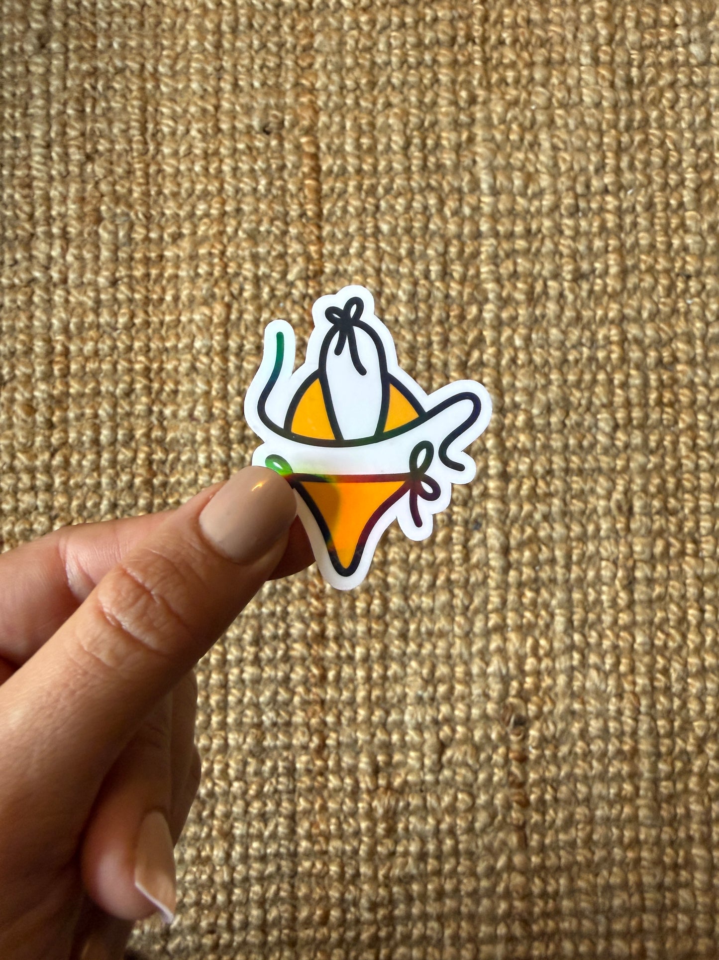 yellow bikini sticker - little icons of Brazil collection