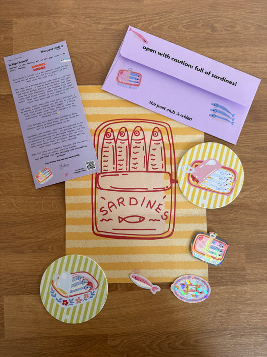 Full letter: the post club by klari ✰ edition "Sardines Summer"