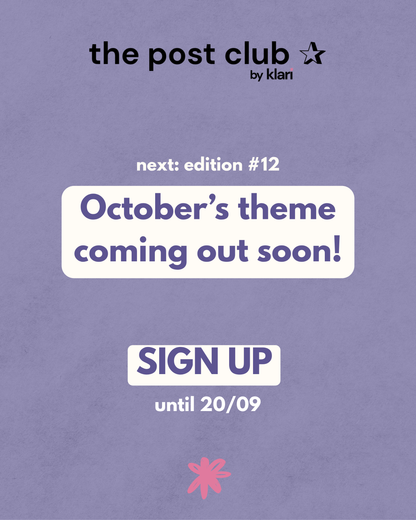 Monthly surprise stationery mail club: the post club ✰ by klari (Shipping in October)
