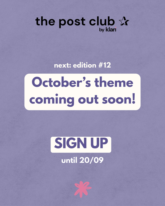 Monthly surprise stationery mail club: the post club ✰ by klari (Shipping in October)