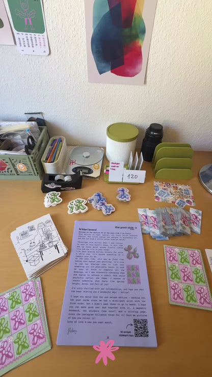 Monthly surprise stationery mail club: the post club ✰ by klari (August)