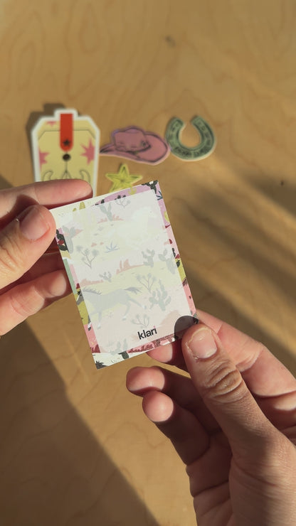 horses sticky notes  — the post club by klari ✰ edition "Wild West Post"