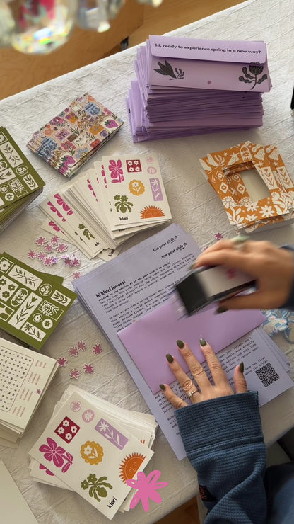 Monthly surprise stationery mail club: the post club ✰ by klari (August)