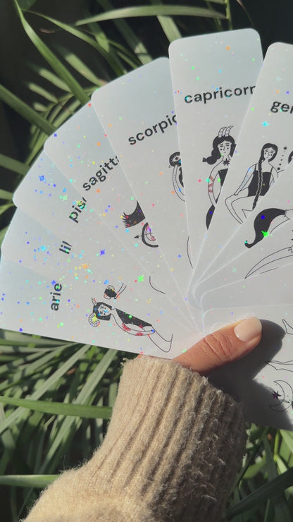 zodiac sign taurus bookmark