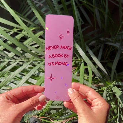 never judge a book by its movie bookmark