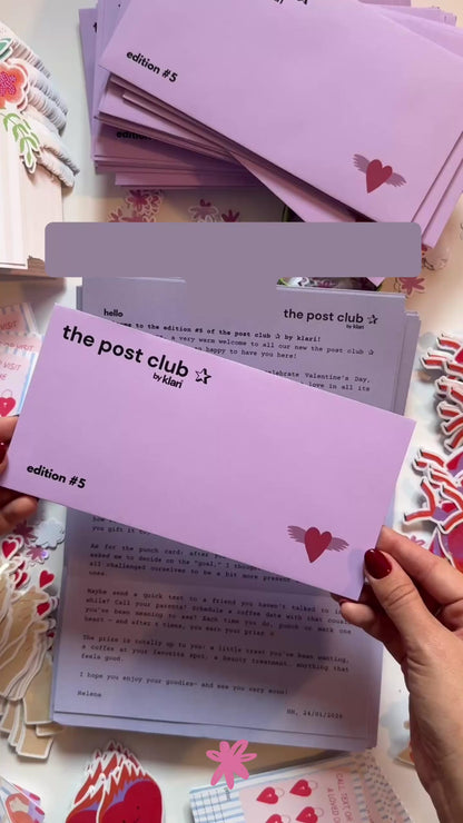 Monthly surprise stationery mail club: the post club ✰ by klari (April)