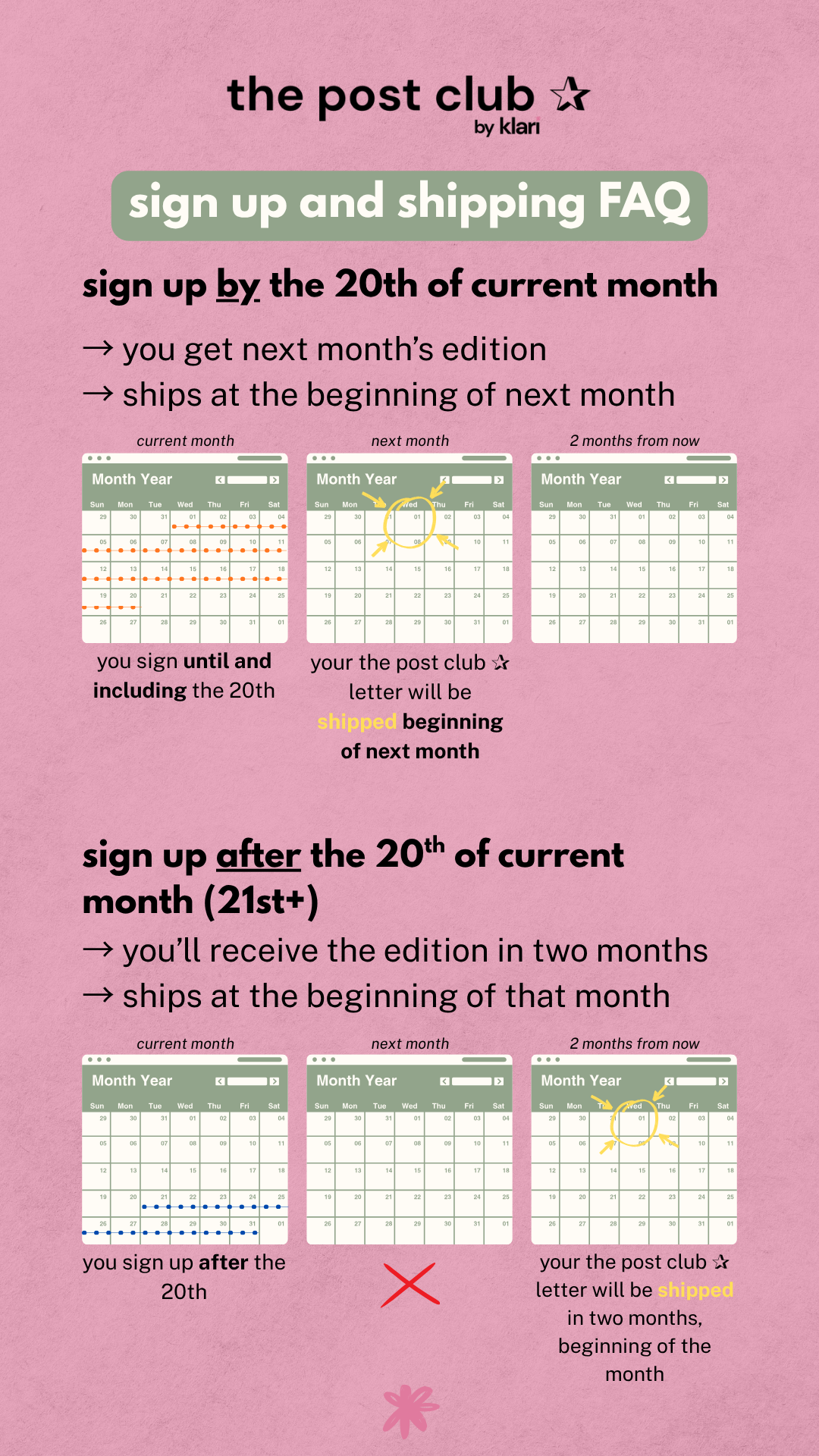 When will I receive my "the post club ✰" order? How long shipping takes?