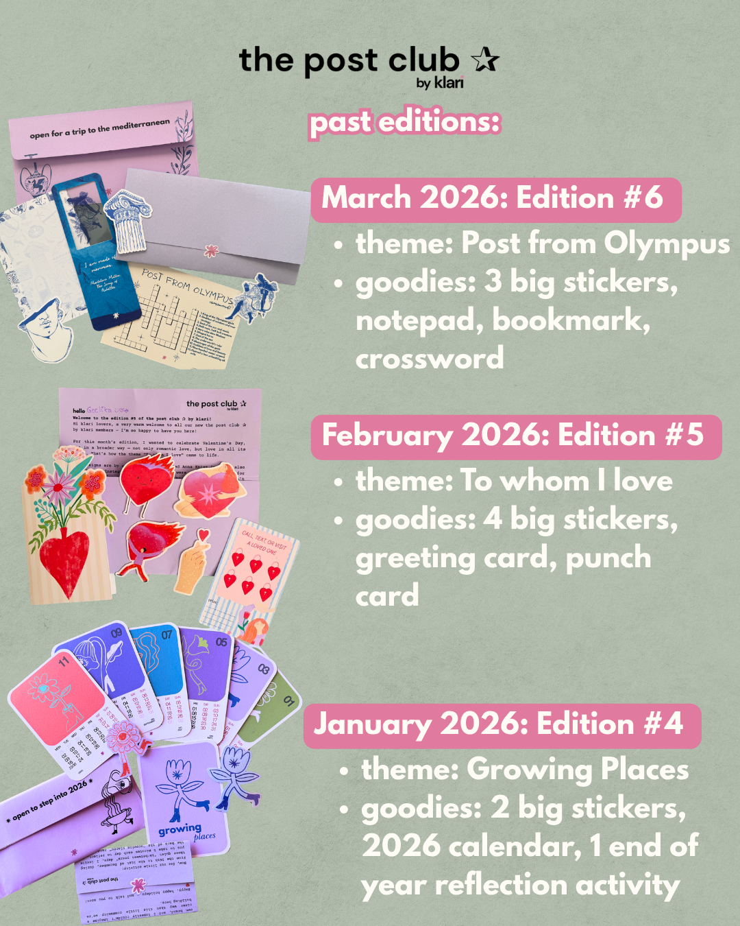 Monthly surprise stationery mail club: the post club ✰ by klari (May)